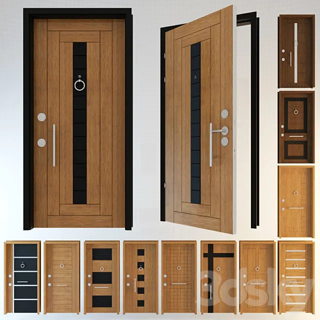 Door Collection 1 – Entrance Doors 3D Model