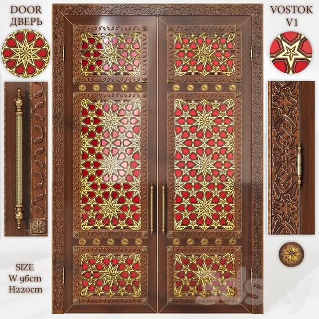 Door eastern VOSTOK V2 3D Model