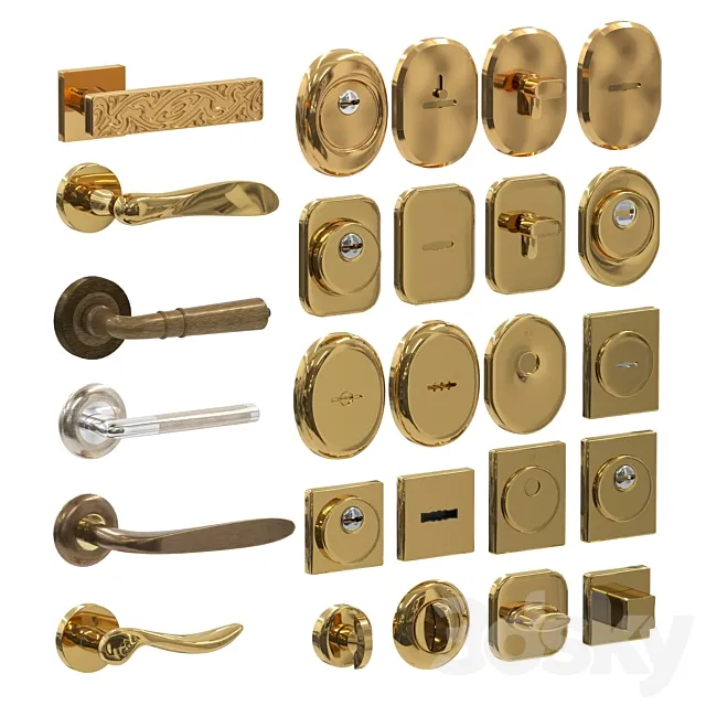 Door fittings No. 2 3D Model