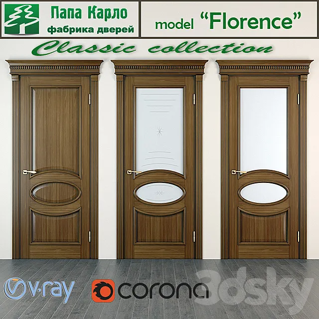 Door Florence (Series Classic) 3DModel