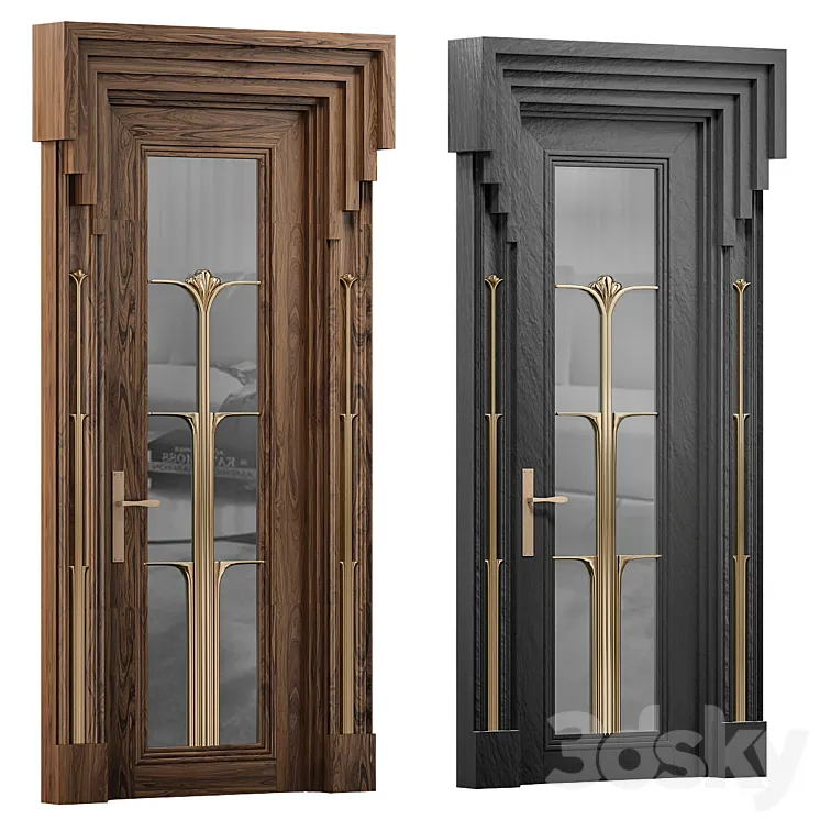 Door for interior №3 3D Model Free Download