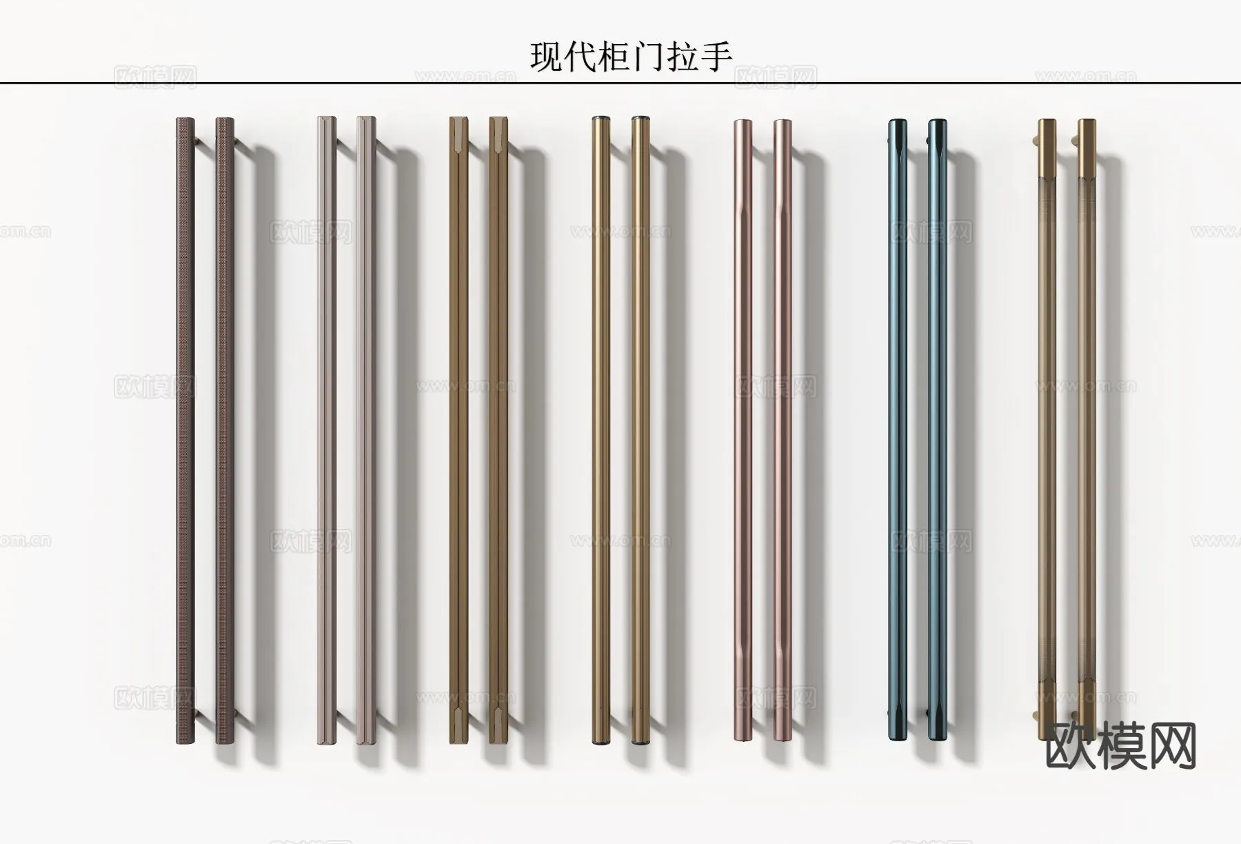 DOOR HANDLE – 3D Model For Interior Design – 11274