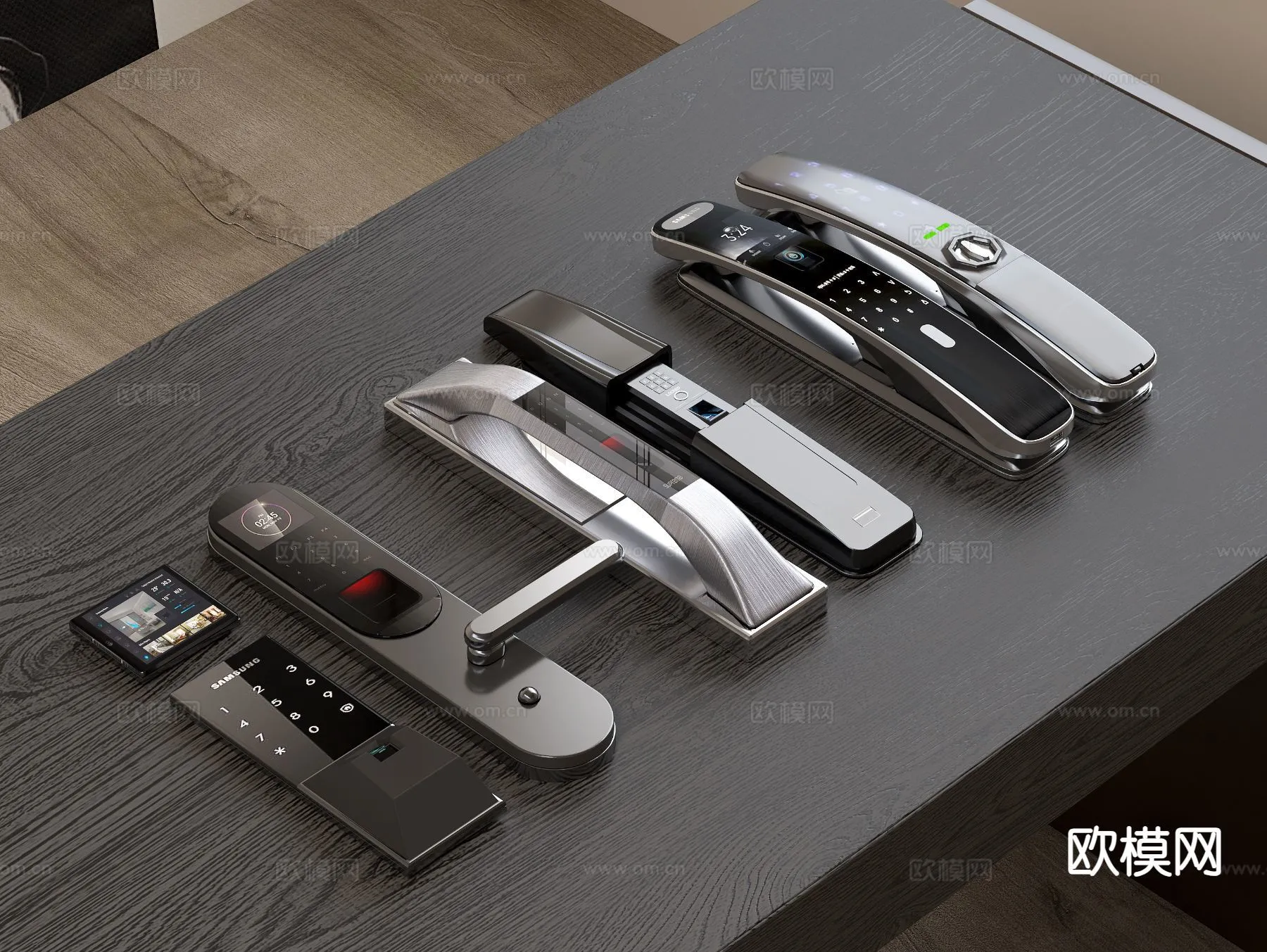 DOOR HANDLE – 3D Model For Interior Design – 11289