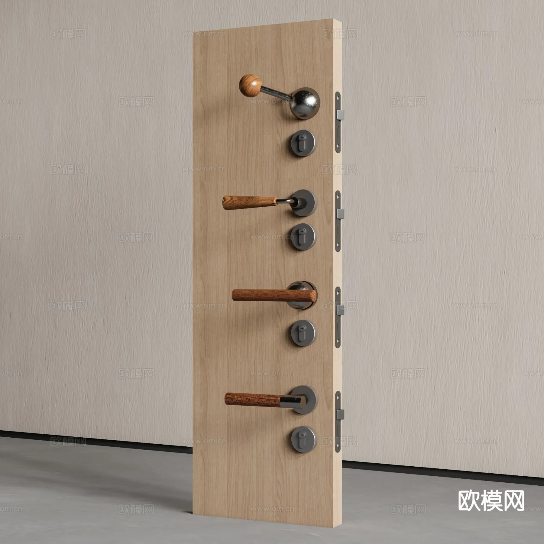 DOOR HANDLE – 3D Model For Interior Design – 11296