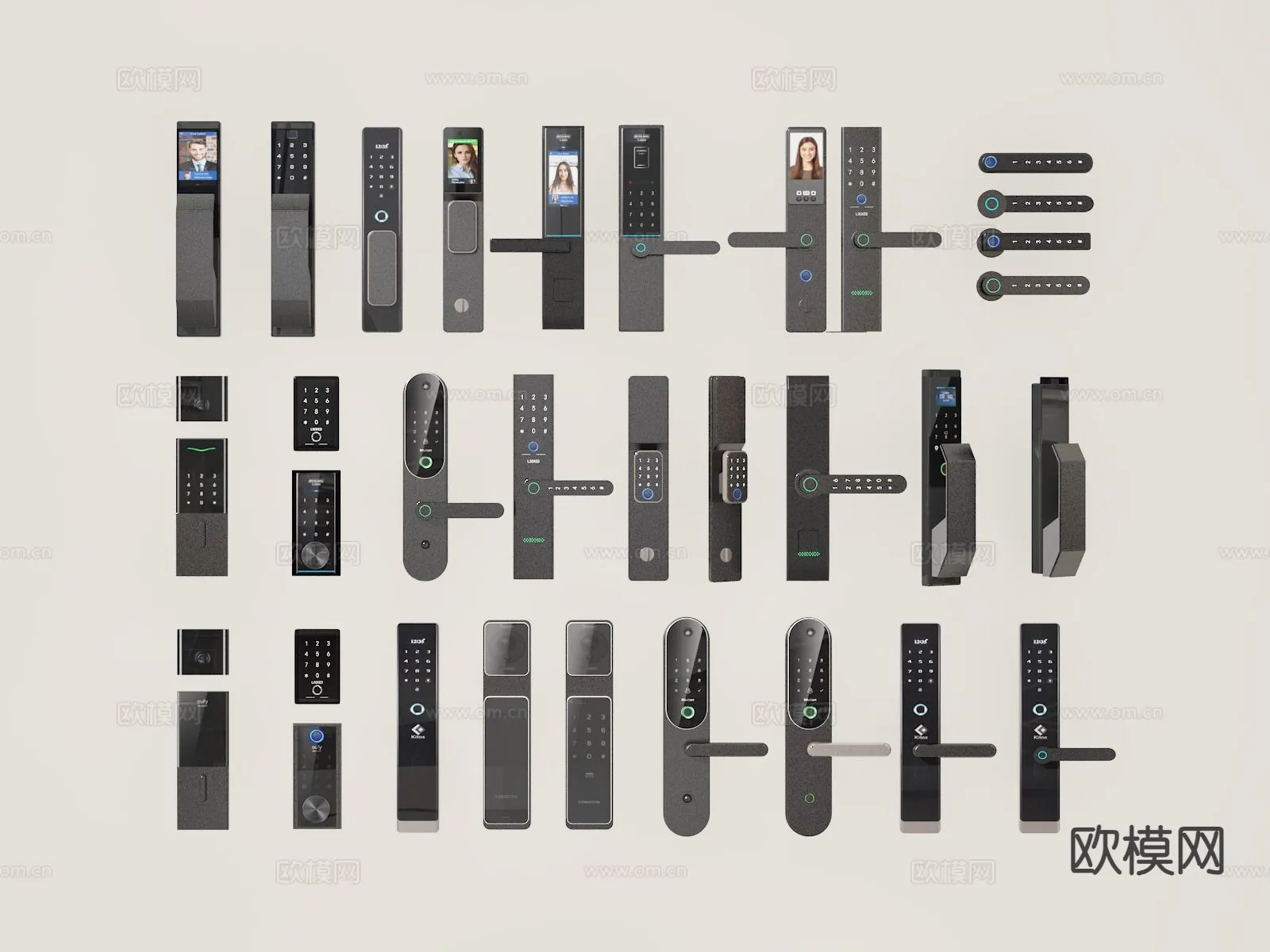 DOOR HANDLE – 3D Model For Interior Design – 11310