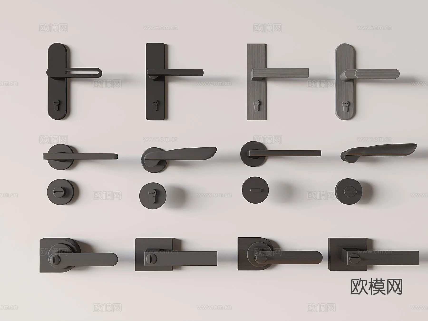 DOOR HANDLE – 3D Model For Interior Design – 11318