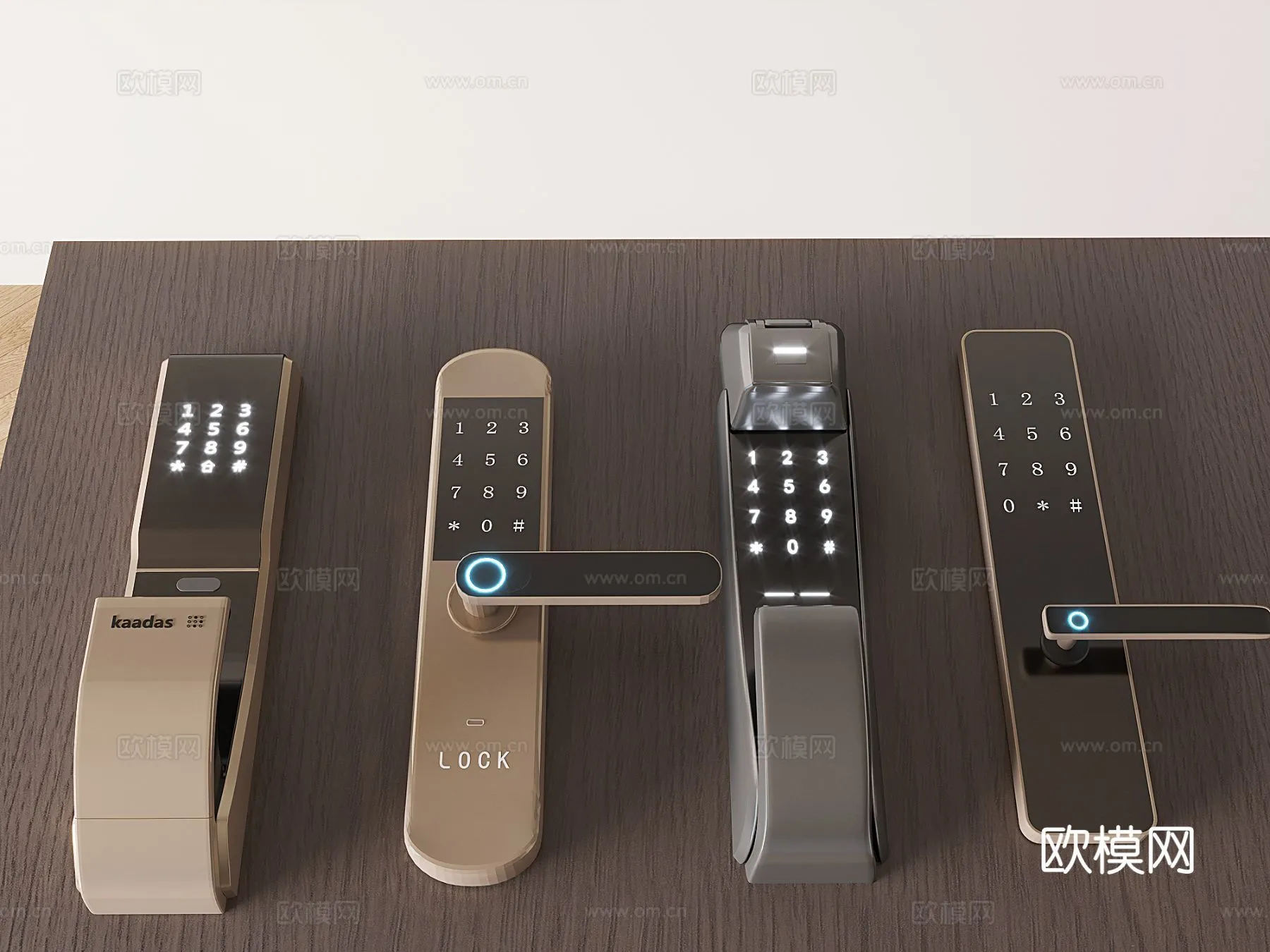 DOOR HANDLE – 3D Model For Interior Design – 11321