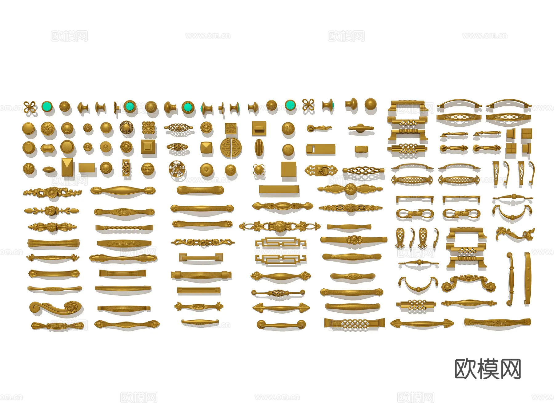 DOOR HANDLE – 3D Model For Interior Design – 11324