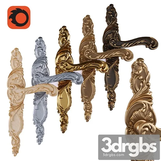 Door Handle Groel Rosso 8045 1 3D Model Download