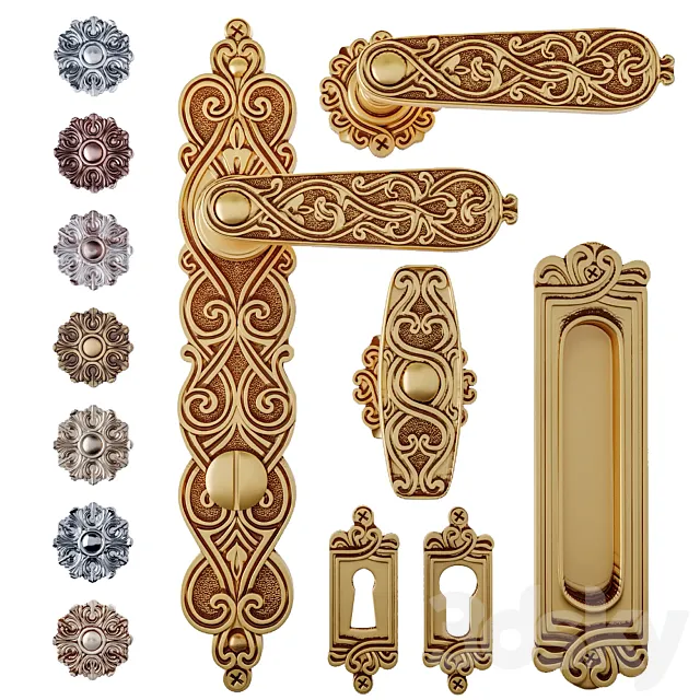 Door handle Salice Paolo IL CAIRO 3D Model