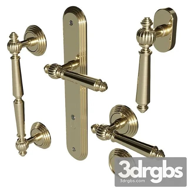 Door handles fimet michelle 106 3D Model Download
