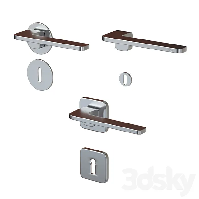Door Handles Jado FLUX 3D Model
