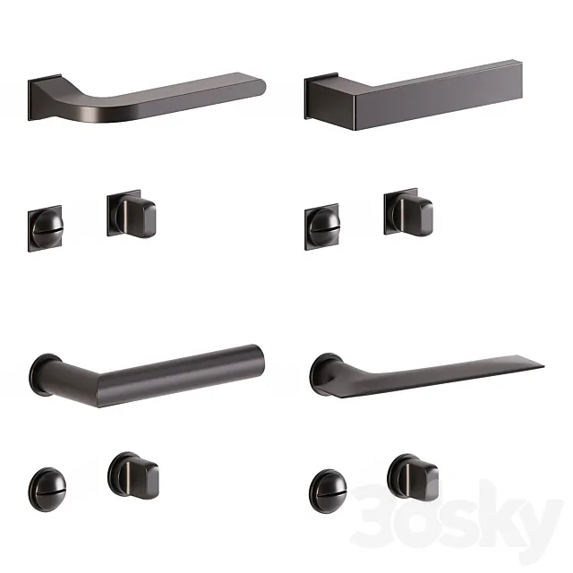 Door handles Manital minimal 3D Model