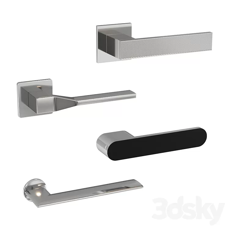 Door handles OLIVARI 3D Model