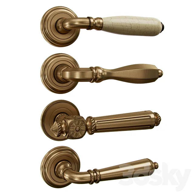 Door handles Rossi 3D Model