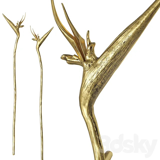 Door handles Strelitzia EA1061 3D Model