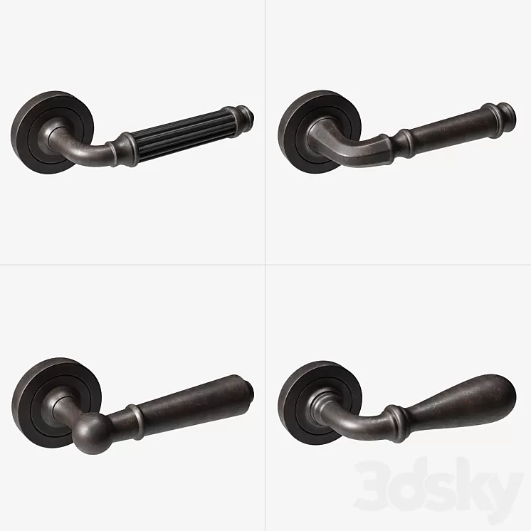 Door handles vol.4 3D Model