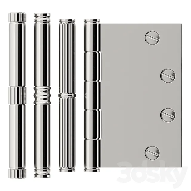 Door hinges Nanz 2 3D Model Door hinges Nanz 2 3D Model