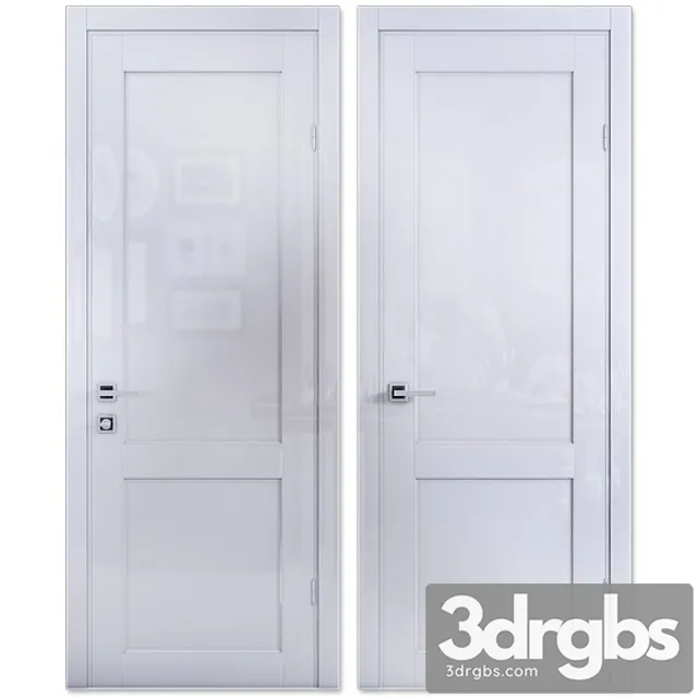 Door mezzo porte elegant 58 68 white oolong 3D Model Download