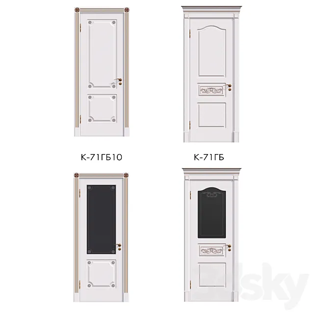 Door models K-71GB_K71GB10 3DModel