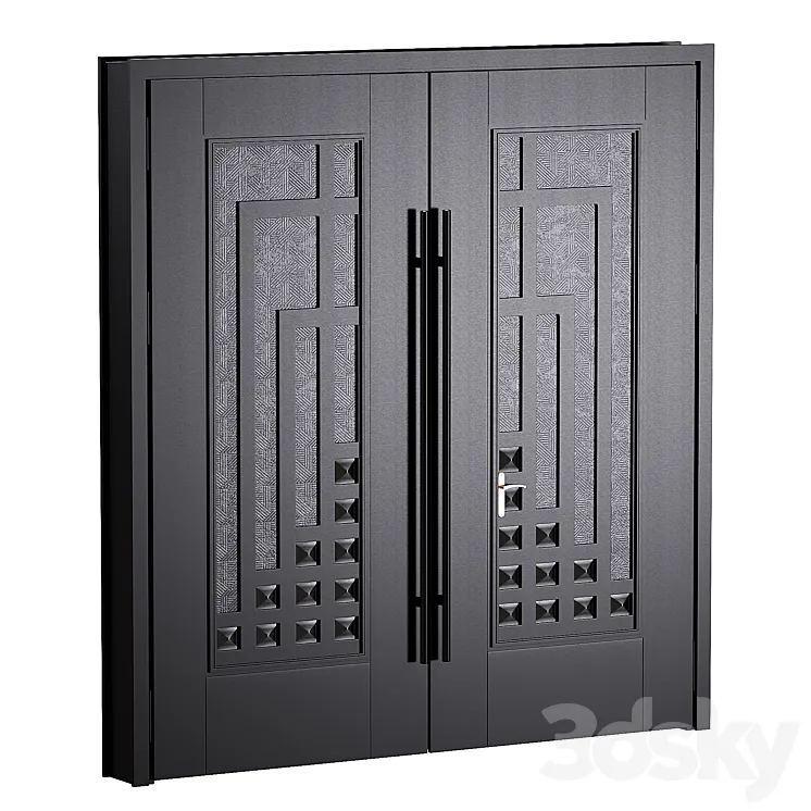 Door Modern house 01 – Gate 3D Model Free Download