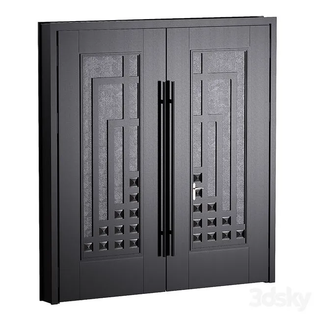 Door Modern house 01 – Gate 3D Model