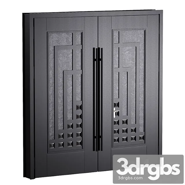 Door Modern House 01 Vorota 3D Model Download