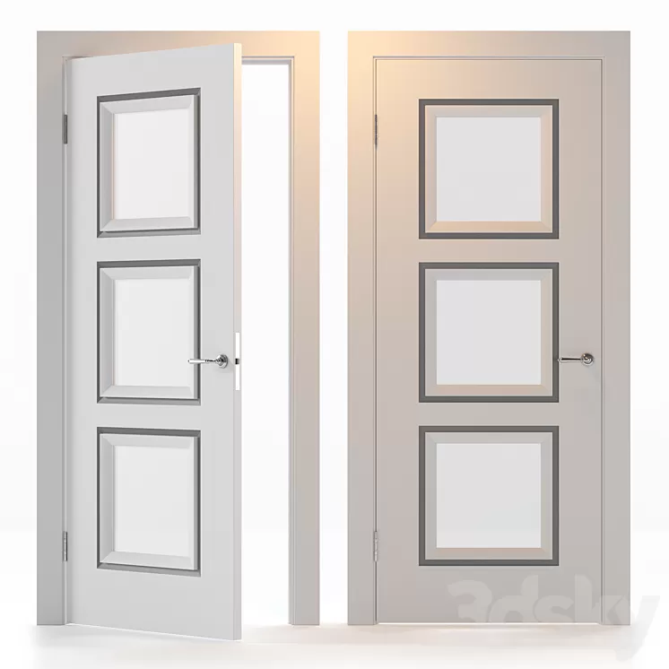 Door Neoclassic Elegantnie door 3D Model
