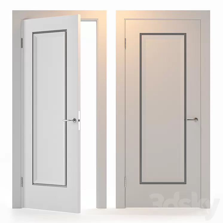 Door Neoclassic3 Elegantnie door 3D Model