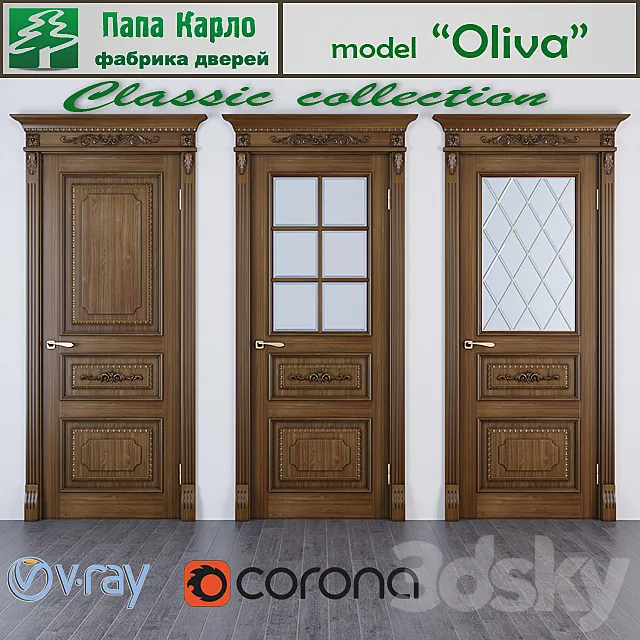 Door Oliva (Series Classic) 3D Model