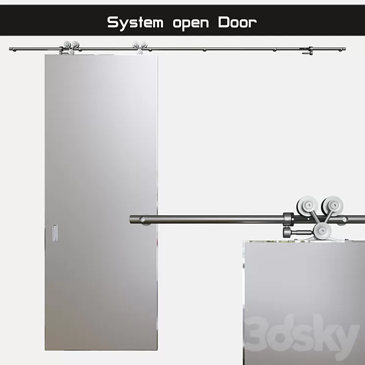 “Door opening system “”Exterus”” (sliding system)” 3D Model