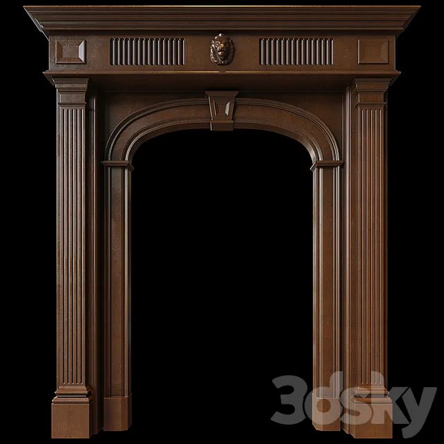 Door portal Clive Christian 3D Model Door portal Clive Christian 3D Model