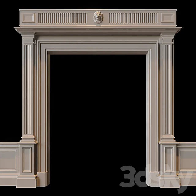 Door portal Clive Christian 3D Model Door portal Clive Christian 3D Model