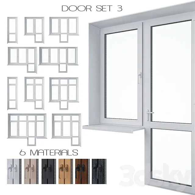 Door Set 3 3DModel