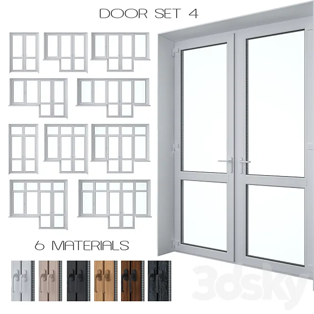 Door Set 4 3DModel