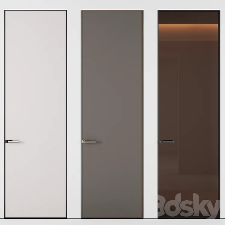 Door set №4 3D Model Free Download