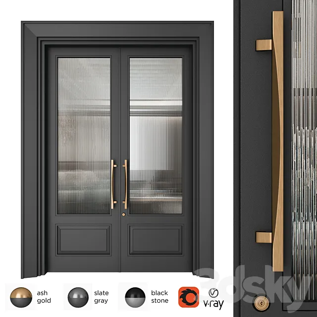 Door Set Elmes Archism T1235 3DModel