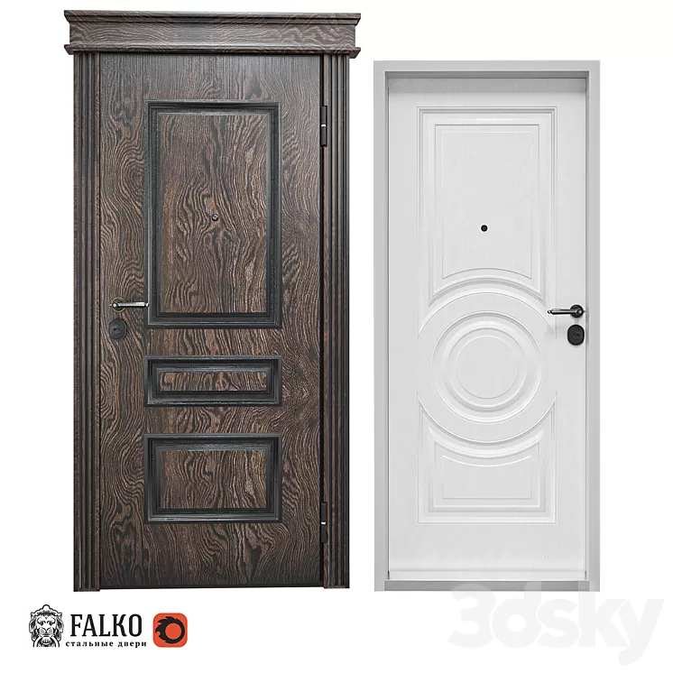 door to the apartment 3D Model