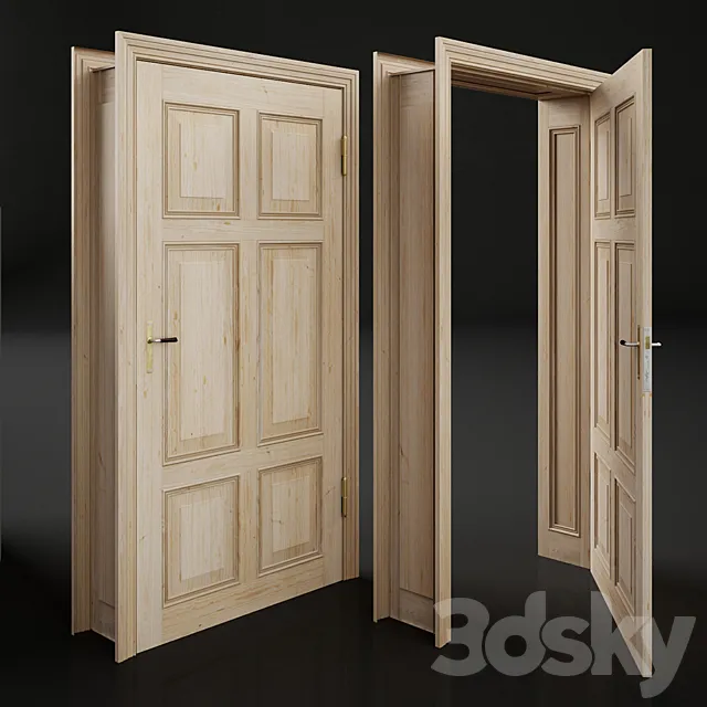 Door vintage refurbished 3DModel