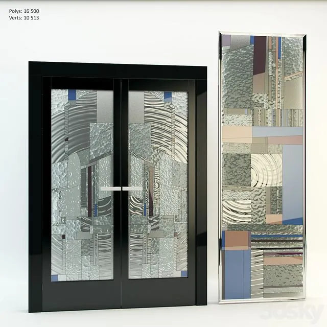 Door with a cocktail 3D Model