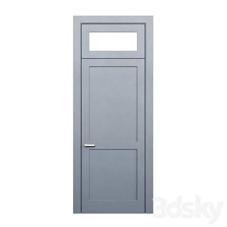 Door with transom 3D Model Free Download