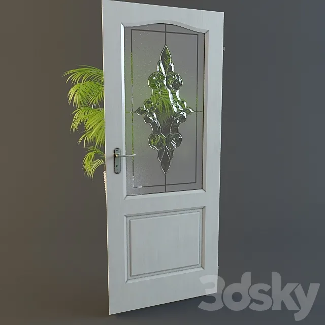Door with vitra?em 1 3D Model