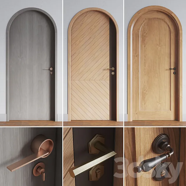 Doors 3 (3 models) 3D Model