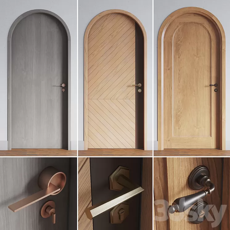 Doors 3 (3 models) 3D Model Free Download
