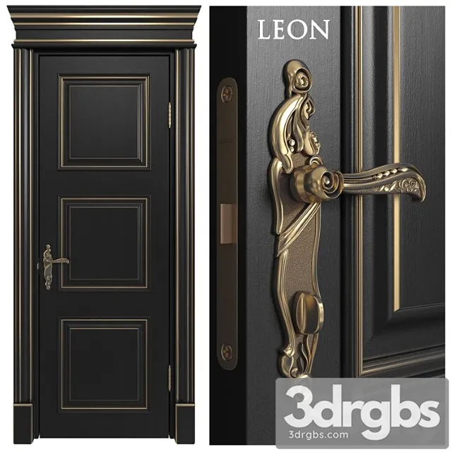 Doors academy line leon 4 doors part  3D Model Download
