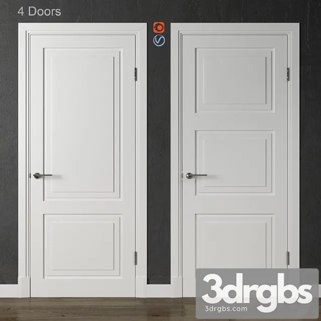 Doors academy newyork 4 doors (part 2) 3D Model Download
