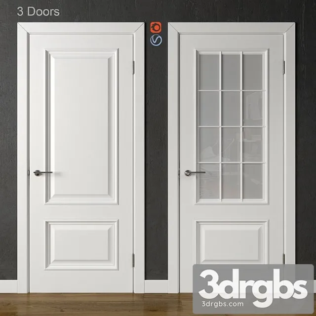 Doors academy piemonte white (part 2) 3D Model Download