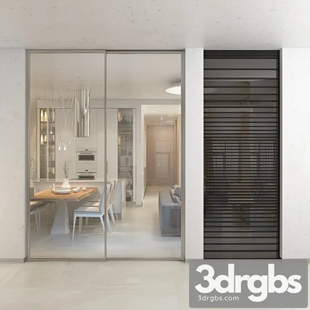 Doors adl adielle mitika & line 3D Model Download