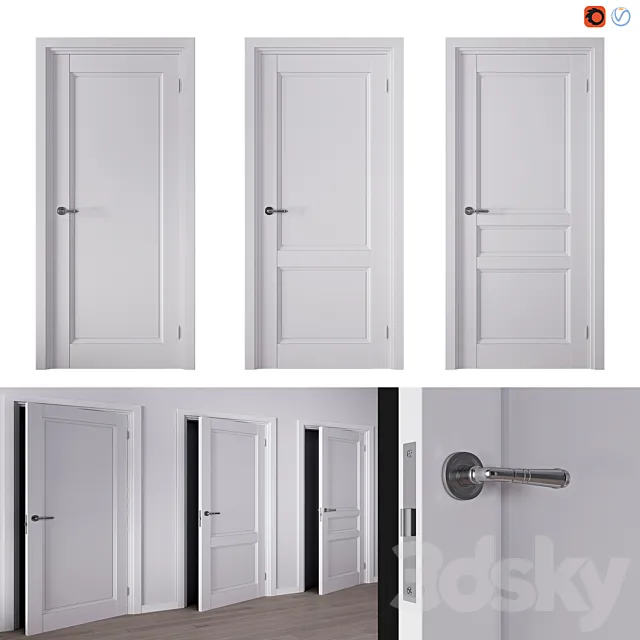 Doors Belgravia Anzio S-DG 3D Model