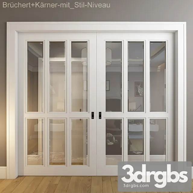 Doors Bruchert Karner Mit Stil Niveau 3D Model Download